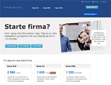 Tablet Screenshot of firmahjelp.no